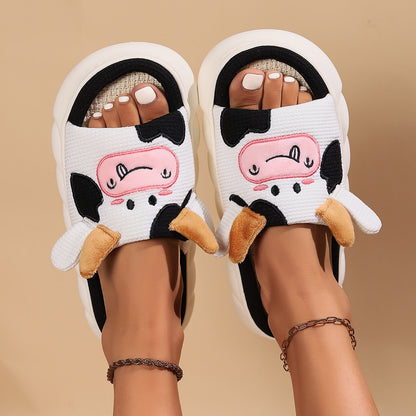 Cartoon Cow Print Slides