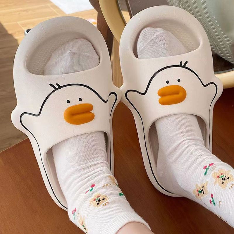 Cartoon Duck Cloud Slides