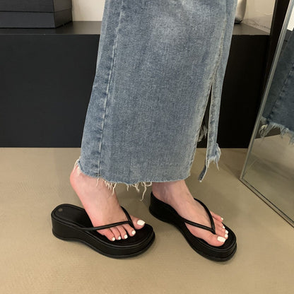 Sleek Platform Flip Flops