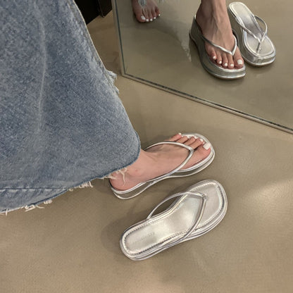 Sleek Platform Flip Flops