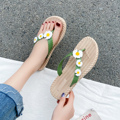 Summer Floral Flip Flops