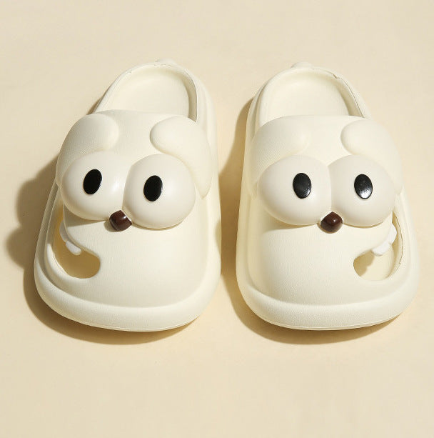 Cartoon Dog Funny Thick Soled Slippers