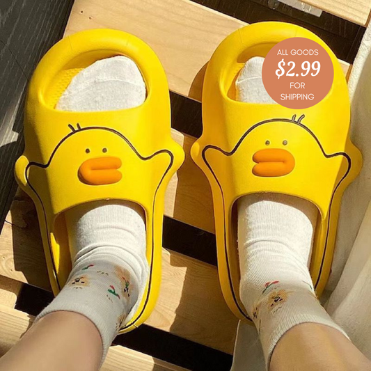 cartoon duck cloud slides