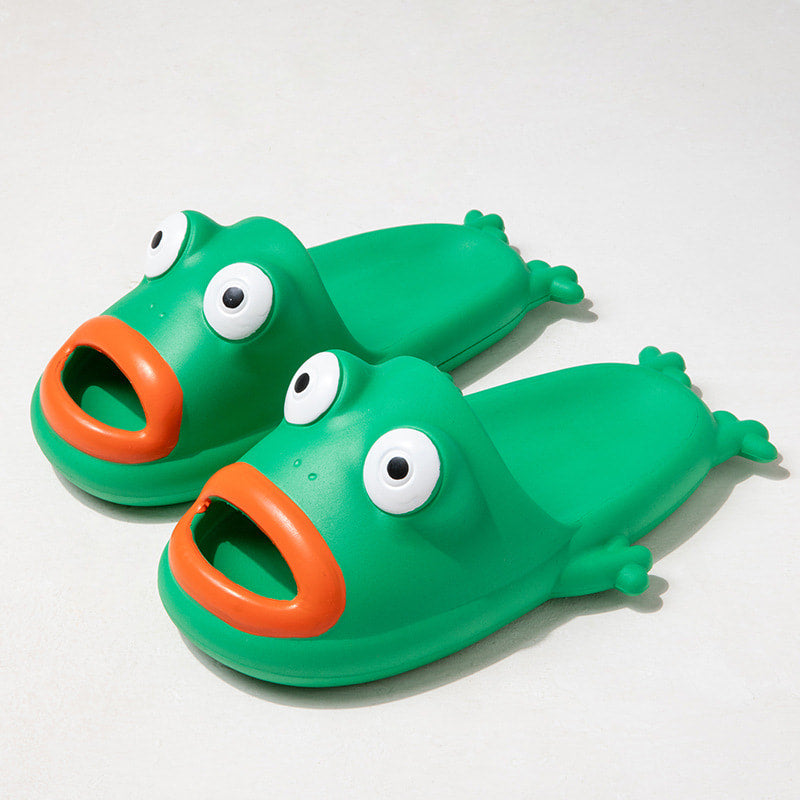 Cartoon Frog Funny Slippers